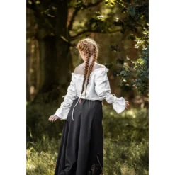 Mittelalter Bluse Morgan weiß