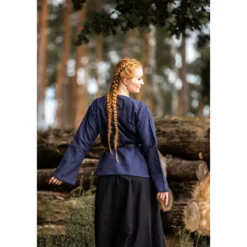 Mittelalter Bluse Tilda blau