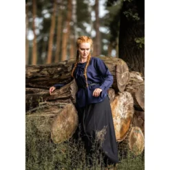 Mittelalter Bluse Tilda blau