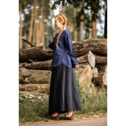 Mittelalter Bluse Tilda blau