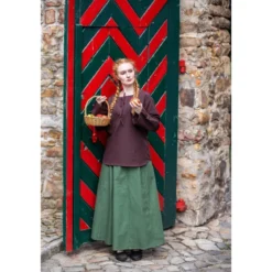 Mittelalter Bluse Tilda braun