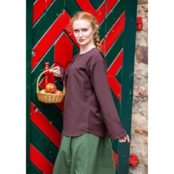 Mittelalter Bluse Tilda braun