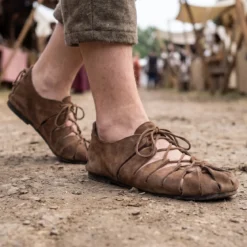 Mittelalter Bundschuhe braun