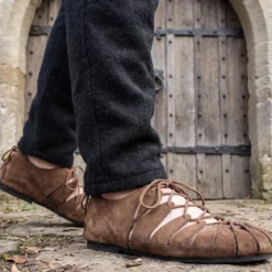 Mittelalter Bundschuhe braun