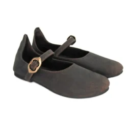 Mittelalter Damenschuhe Rieke braun