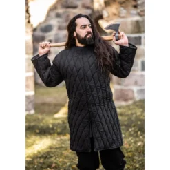 Mittelalter Gambeson Nils schwarz