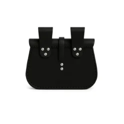 Mittelalter Gürteltasche Alba mit Prägung schwarz