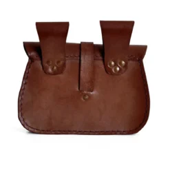 Mittelalter Gürteltasche mit Prägung braun