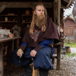 Mittelalter Gugel Bjomolf braun