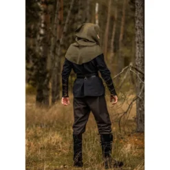Mittelalter Gugel Mannix grün