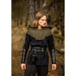 Mittelalter Gugel Mannix grün