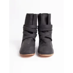 Mittelalter Haithabu Stiefel mit Ledersohle Sjur schwarz