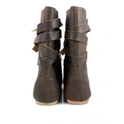 Mittelalter Haithabu Stiefel mit Ledersohle Sjur braun
