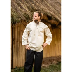 Mittelalter Hemd Ansbert beige