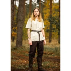Mittelalter Hemd Erhart Kurzarm beige