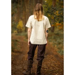 Mittelalter Hemd Erhart Kurzarm beige
