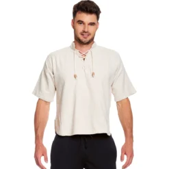 Mittelalter Hemd Erik Kurzarm beige