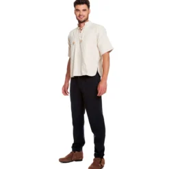 Mittelalter Hemd Erik Kurzarm beige