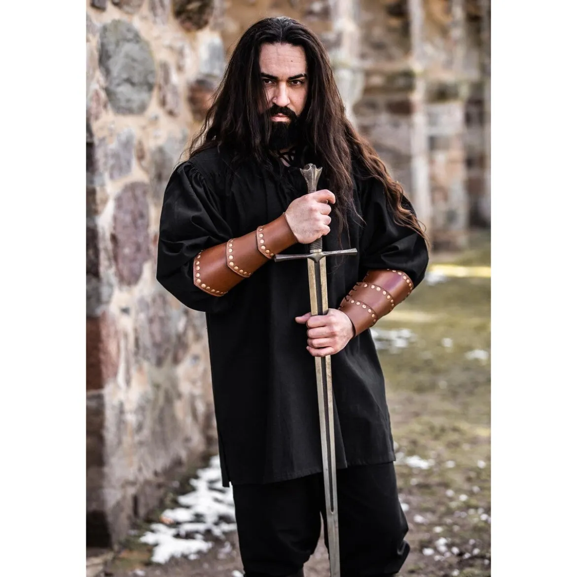 Mittelalter Hemd Ulrich schwarz