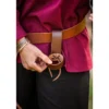 Mittelalter Hornhalter aus Leder