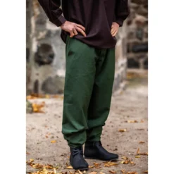 Mittelalter Hose Linhart mit Bundschnürung grün