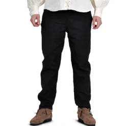 Mittelalter Hose mit Gummizugbund schwarz