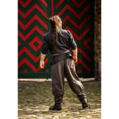 Mittelalter Hose Tiago mit Beinschnürung braun