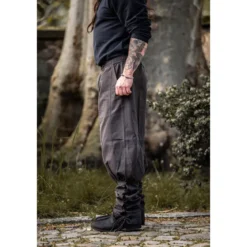 Mittelalter Hose Tiago mit Beinschnürung braun