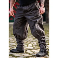 Mittelalter Hose Tiago mit Beinschnürung braun