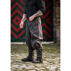 Mittelalter Hose Tiago mit Beinschnürung braun