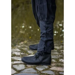 Mittelalter Hose Tiago mit Beinschnürung schwarz