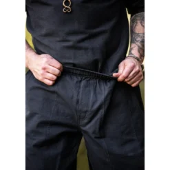 Mittelalter Hose Tiago mit Beinschnürung schwarz