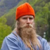 Mittelalter Kappe Bork orange