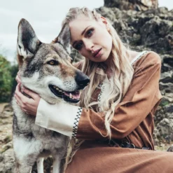 Mittelalter Kleid Freya sand