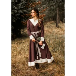 Mittelalter Kleid Jorunn braun-beige