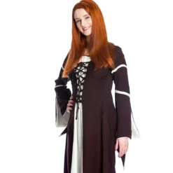 Mittelalter Kleid Katherina braun-natur