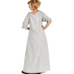 Mittelalter Kleid Kurzarm natur