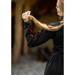 Mittelalter Kleid Medusa schwarz-rot