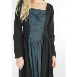 Mittelalter Kleid Medusa schwarz-blau