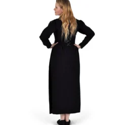 Mittelalter Kleid Orianne schwarz-blaugrau