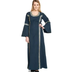 Mittelalter Kleid Reinhild blau