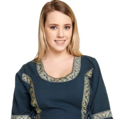 Mittelalter Kleid Reinhild blau