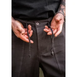 Mittelalter Kniebundhose Laurence mit Unterbeinschnürung braun