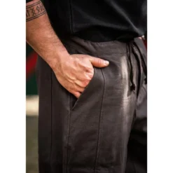 Mittelalter Kniebundhose Laurence mit Unterbeinschnürung braun