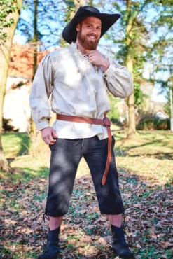 Mittelalter Kniebundhose Veli schwarz