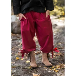 Mittelalter Kniebundhose Vincent rot
