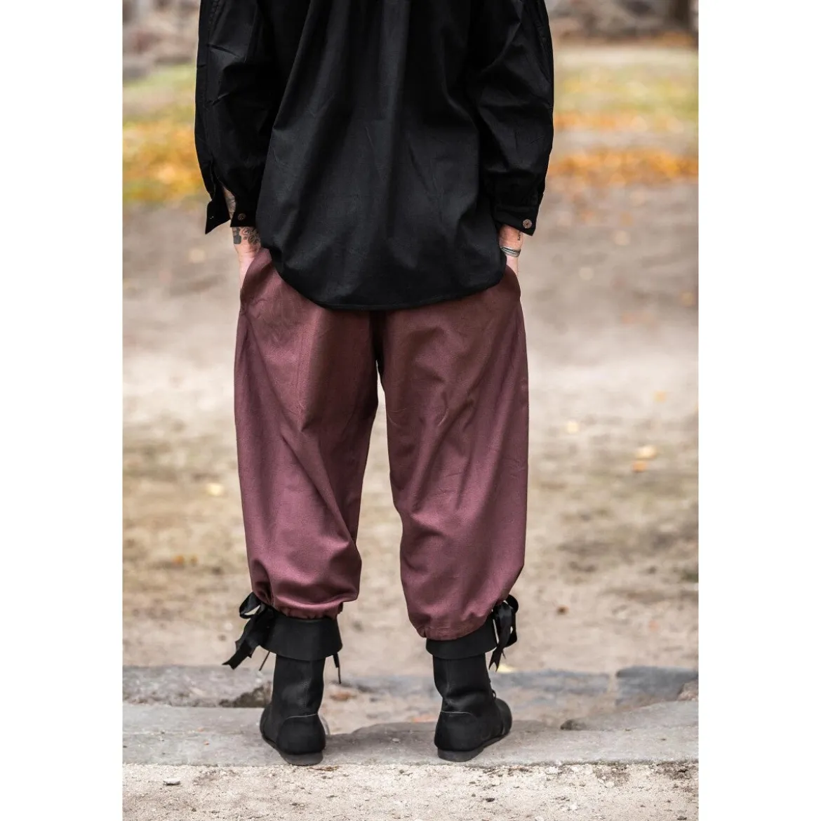 Mittelalter Kniebundhose Vincent dunkelbraun