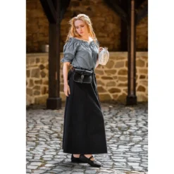 Mittelalter Kurzarmbluse Verena blau