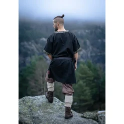 Mittelalter Kurzarm Tunika Loki schwarz