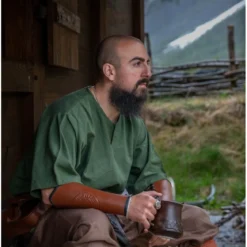 Mittelalter Kurzarm Tunika Olaf grün